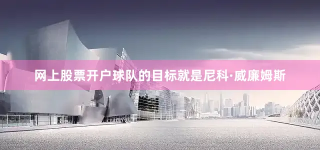 网上股票开户球队的目标就是尼科·威廉姆斯