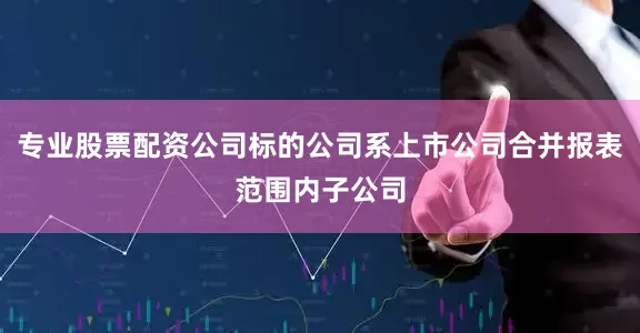 专业股票配资公司标的公司系上市公司合并报表范围内子公司